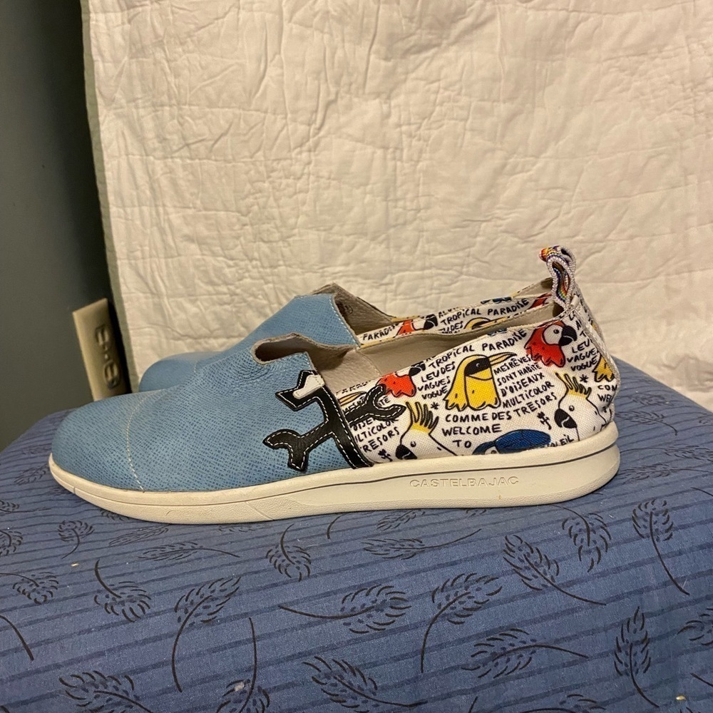 JC de Castelbajac slip on mens sneakers size 11.5